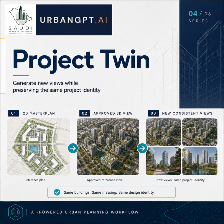 Project Twin — generate new views while preserving the same project identity