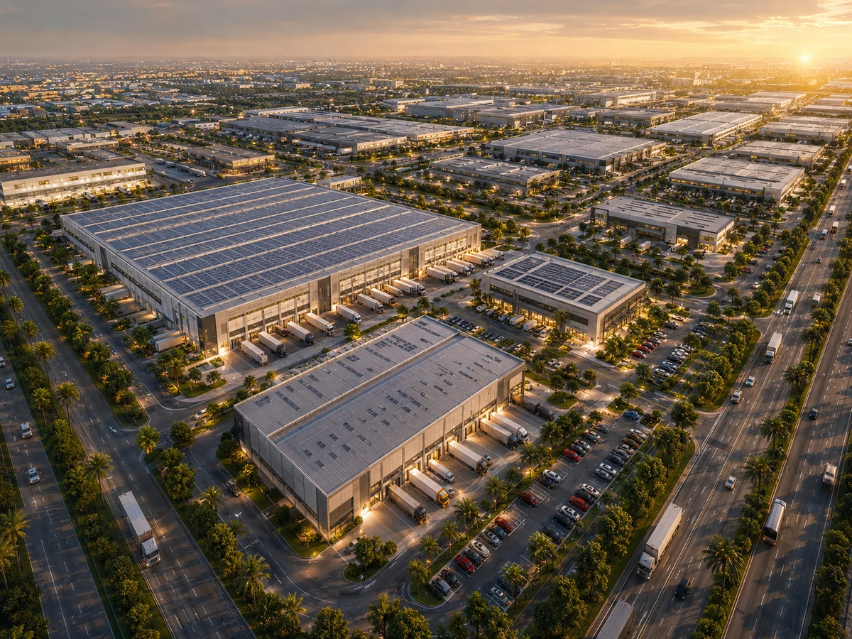 Smart industrial and logistics district