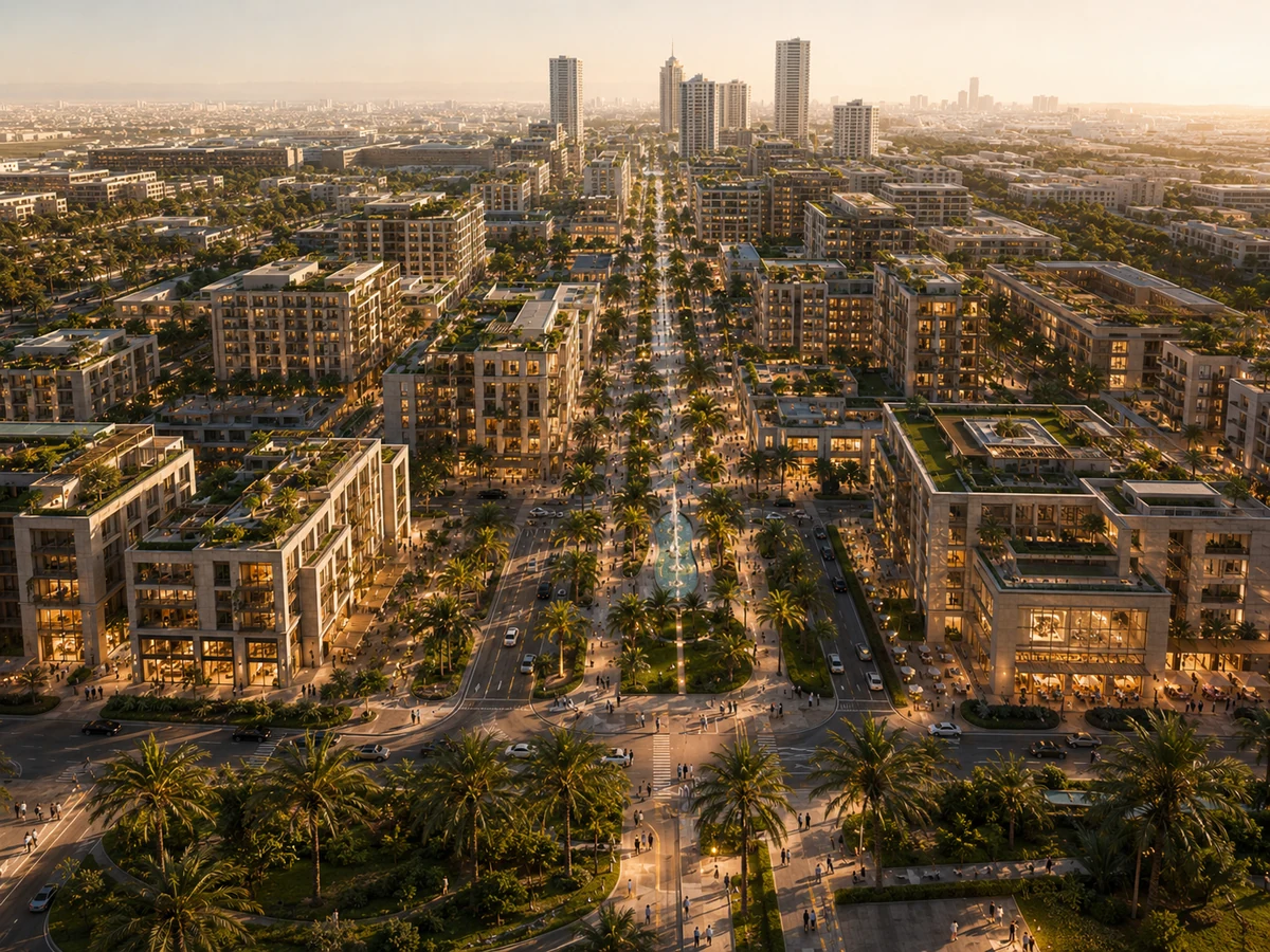 Integrated urban and mixed-use district