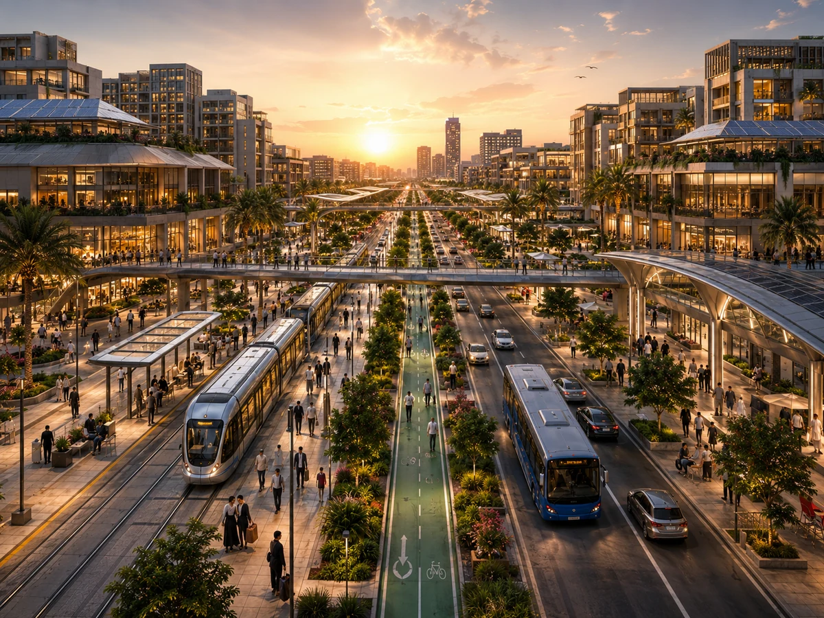Integrated transport and mobility boulevard
