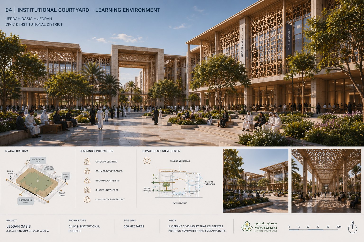 the Kingdom Oasis Civic & Institutional District — Learning Environment