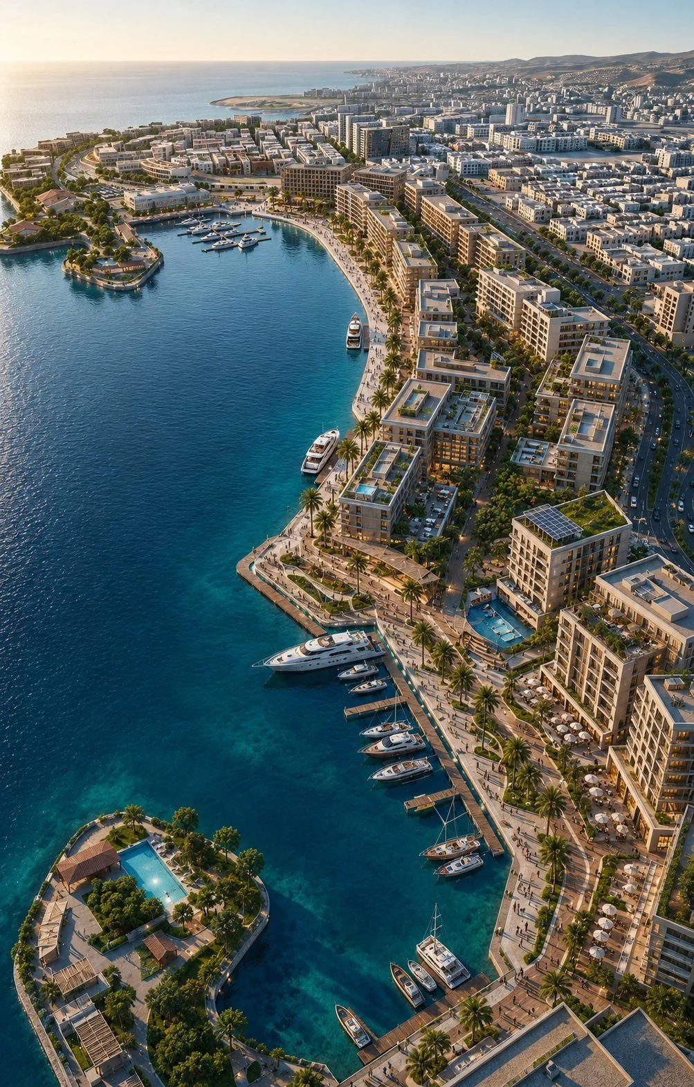 Jeddah Waterfront Destination — The Destination at Golden Hour