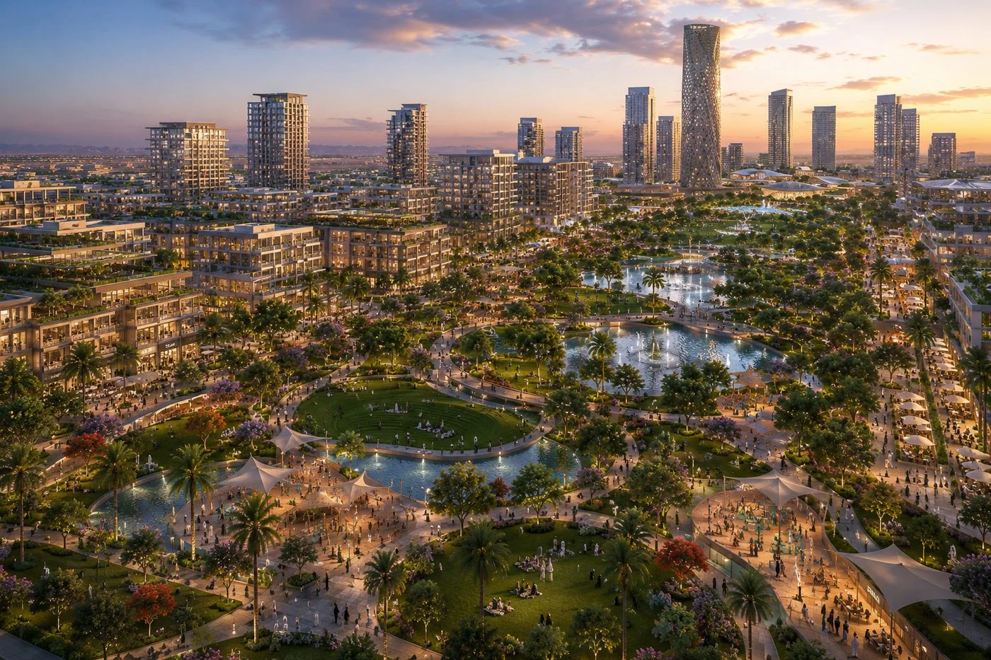 Riyadh Business City — Central Park & Green Spine