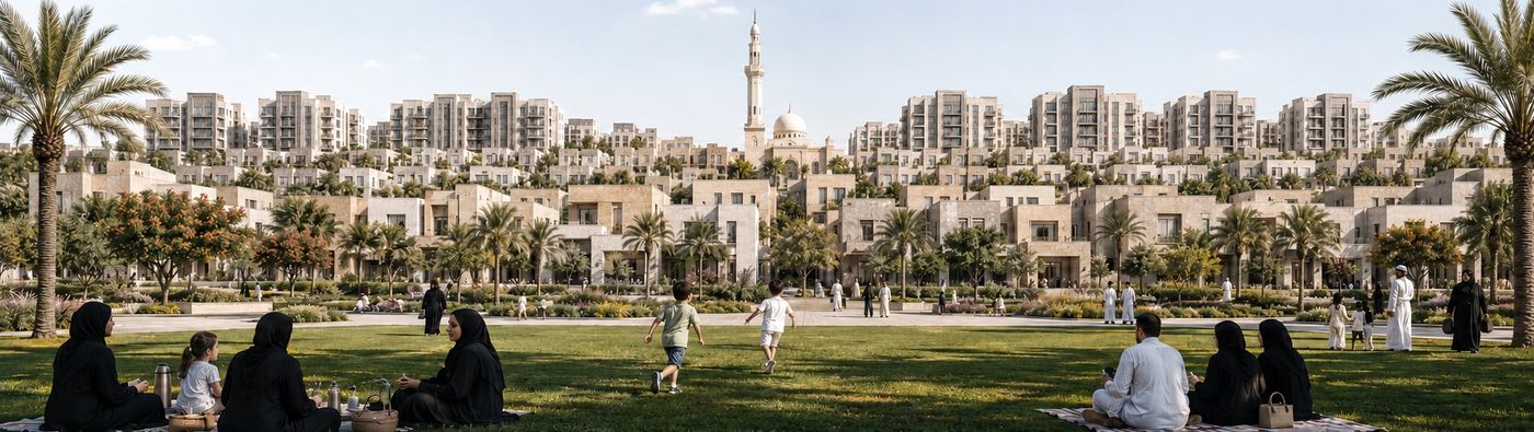 Oasis Jeddah District — Park Edge Panorama