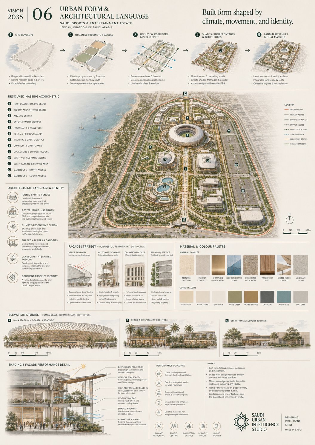 Saudi Sports & Entertainment Estate — Built Form & Identity