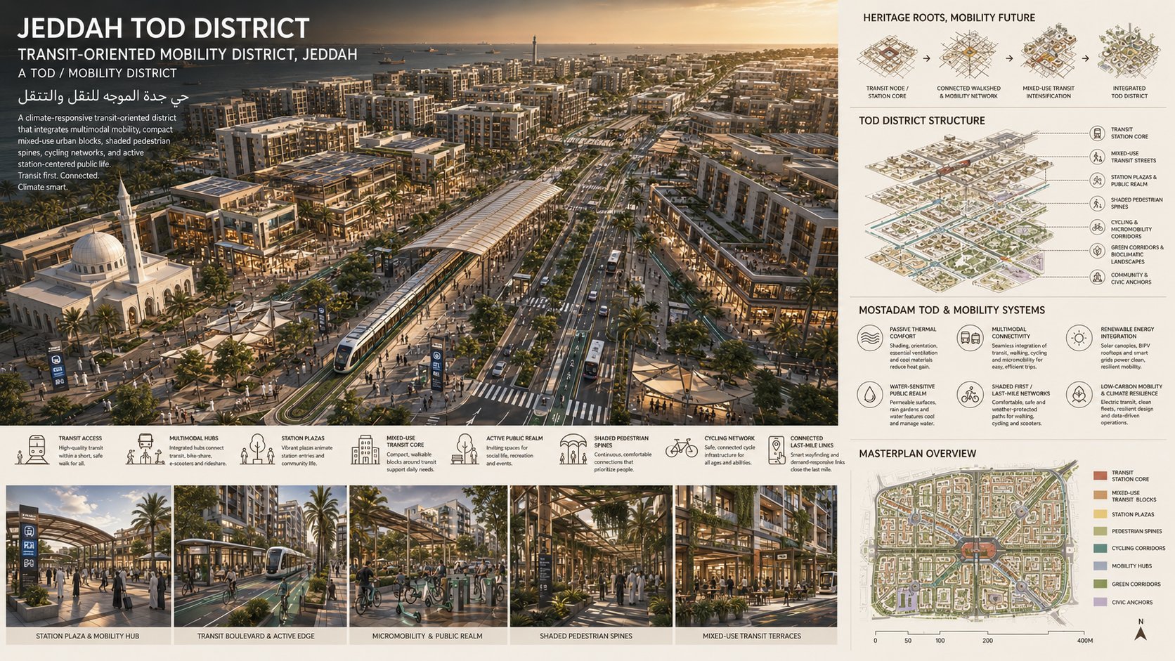 Jeddah TOD District — Heritage Roots, Mobility Future